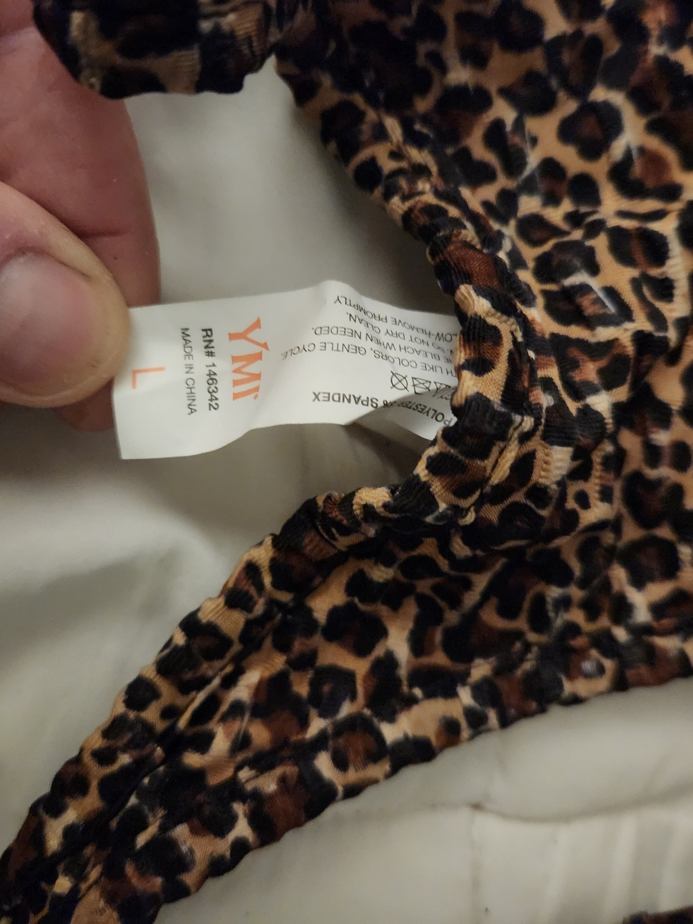 YMI Cheetah Sports Bra + Xhilaration Floral Leggings Size L NWT 2 Piece Set - Picture 7 of 7